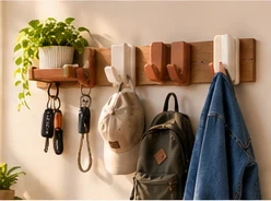Wall Hooks in terracotta and sand